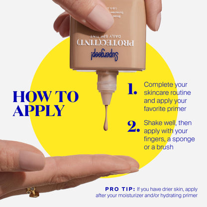 Supergoop! Protec(tint) SPF 50 Daily Skin Tint 42C Light — Buildable Coverage with a Natural Finish