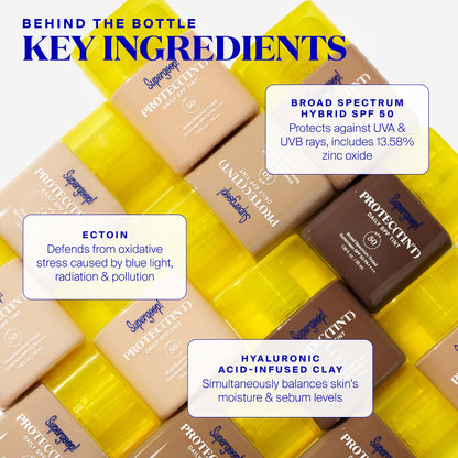 Supergoop! Protec(tint) Daily Skin Tint SPF 50 - 34C Light | Buildable Coverage & Natural Finish