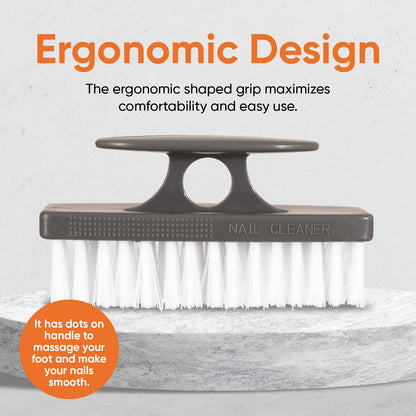 Superio Nail Scrubber Brush – All-Purpose Stiff Cleaning Brush, 12-Pack