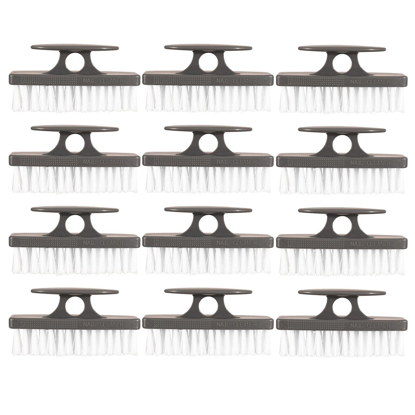 Superio Nail Scrubber Brush – All-Purpose Stiff Cleaning Brush, 12-Pack