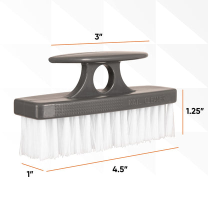 Superio Nail Scrubber Brush – All-Purpose Stiff Cleaning Brush, 12-Pack