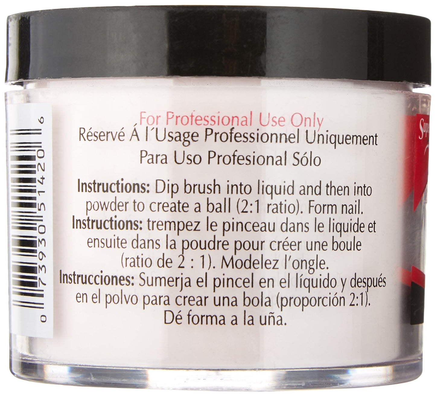 SuperNail Nail Powder Pink – 4 oz | Salon-Approved Color