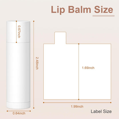 SUPERSUN Lip Balm Bulk 50 Pack – Unlabeled Tubes, 5 Flavors, Gift & Event Favors