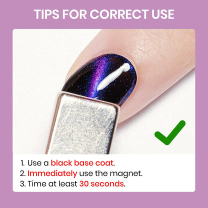 SUPWEE 9D Magnetic Cat Eye Nail Polish Set – Quick-Dry, No UV Lamp, High Gloss