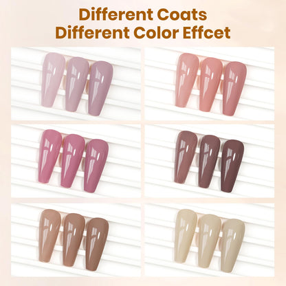 SUPWEE Quick-Dry Fall Winter Nail Polish Set | Fast Air-Dry Non-Gel Lacquer for Home or Salon