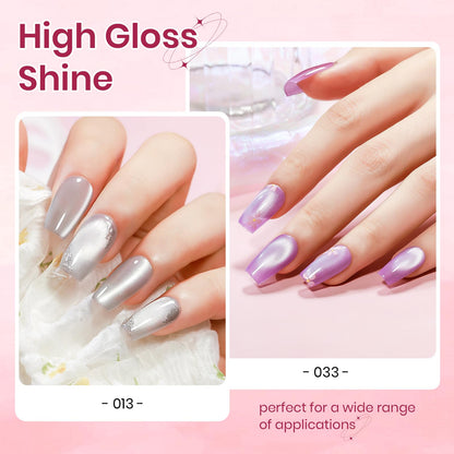 SUPWEE 24 Colors Cat Eye Gel Nail Polish Set — Magnetic Cat Eye Gels for DIY Home Manicure