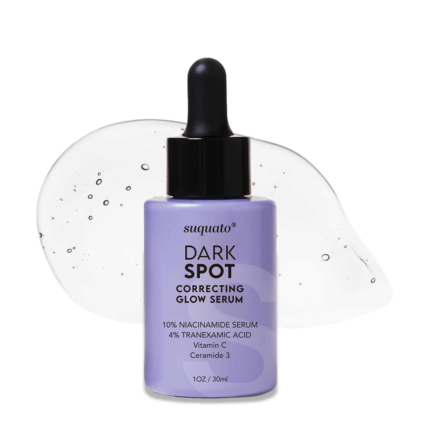 Suquato Dark Spot Remover Serum – Brighten, Correct Discoloration & Hydrate with Tranexamic Acid, Niacinamide & Vitamin C (30ml)
