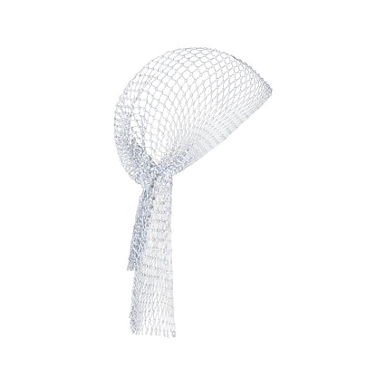 Surblue Rhinestone Mesh Headband – Sparkly Crystal Head Wrap for Nightclubs & Raves