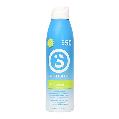 Surface Sunscreen Spray SPF 50 – Natural, Fragrance-Free, Reef-Safe, 6oz
