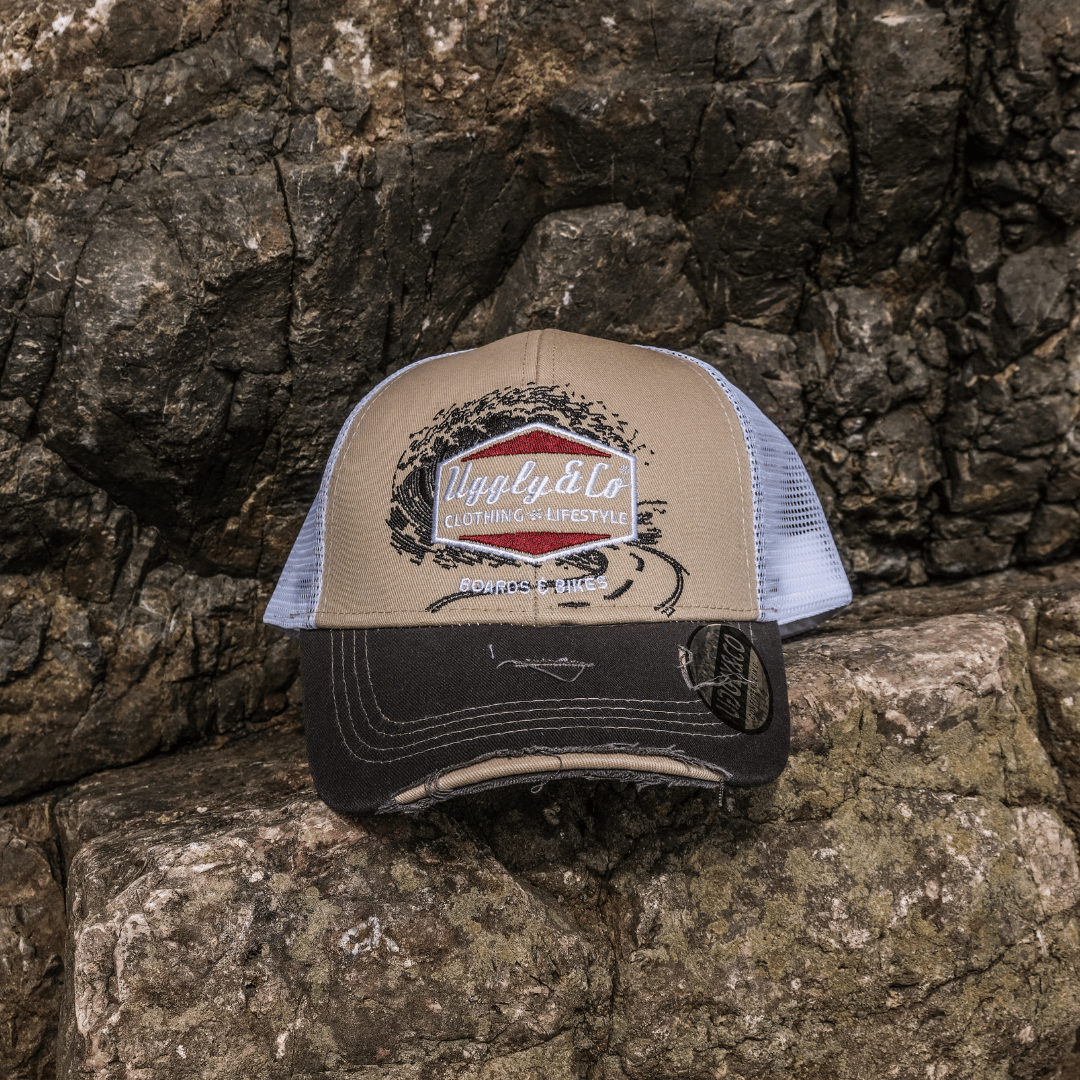 Beige Surf Diamond Cap