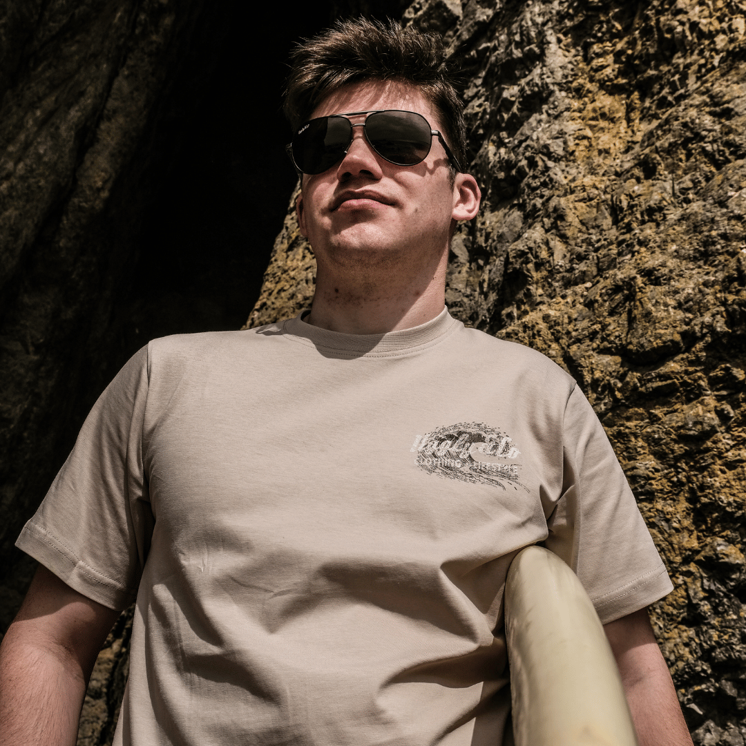 Beige Surf Diamond Tee