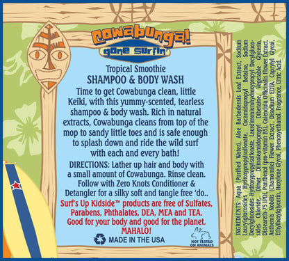 Surf's Up Kidside Tropical Smoothie Tearless Shampoo & Body Wash – 12 fl oz