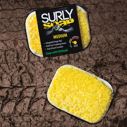 Surly Soap 14055 Medium Aggression Bar Soap – Built-in Scrub Pad