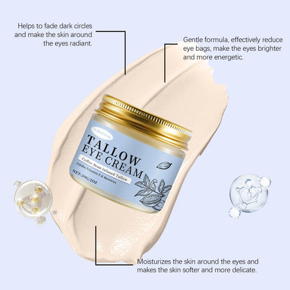 SURORAIN Coffee Beef Tallow Eye Cream – Organic Anti-Aging for Dark Circles