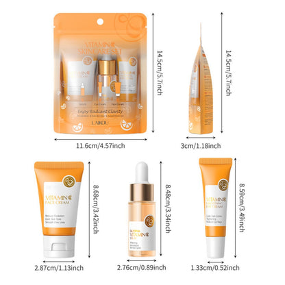 SURORAIN Vitamin C Skincare Set – 3-Piece Travel Size Gift for Teens
