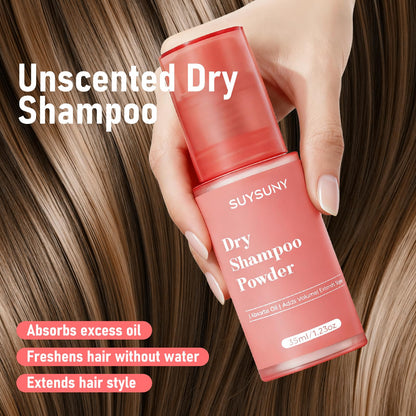 SUYSUNY Dry Shampoo Powder – Travel Size, Waterless, Non-Aerosol, Unscented