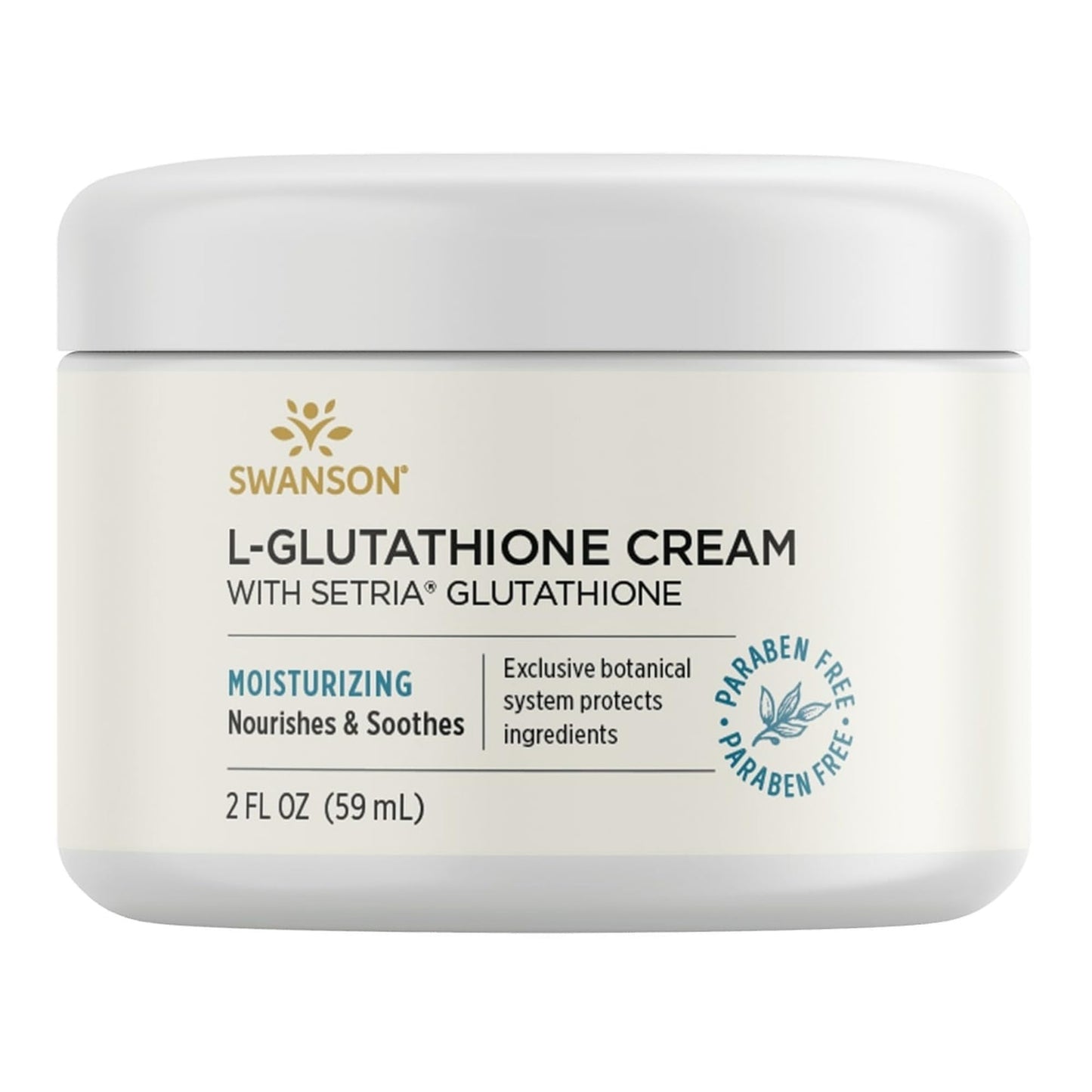 Swanson L-Glutathione Cream with Setria – 2 fl oz (59 ml)