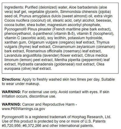 Swanson Pycnogenol Wrinkle Cream 2 fl oz – Paraben & SLS Free, GMP-Certified