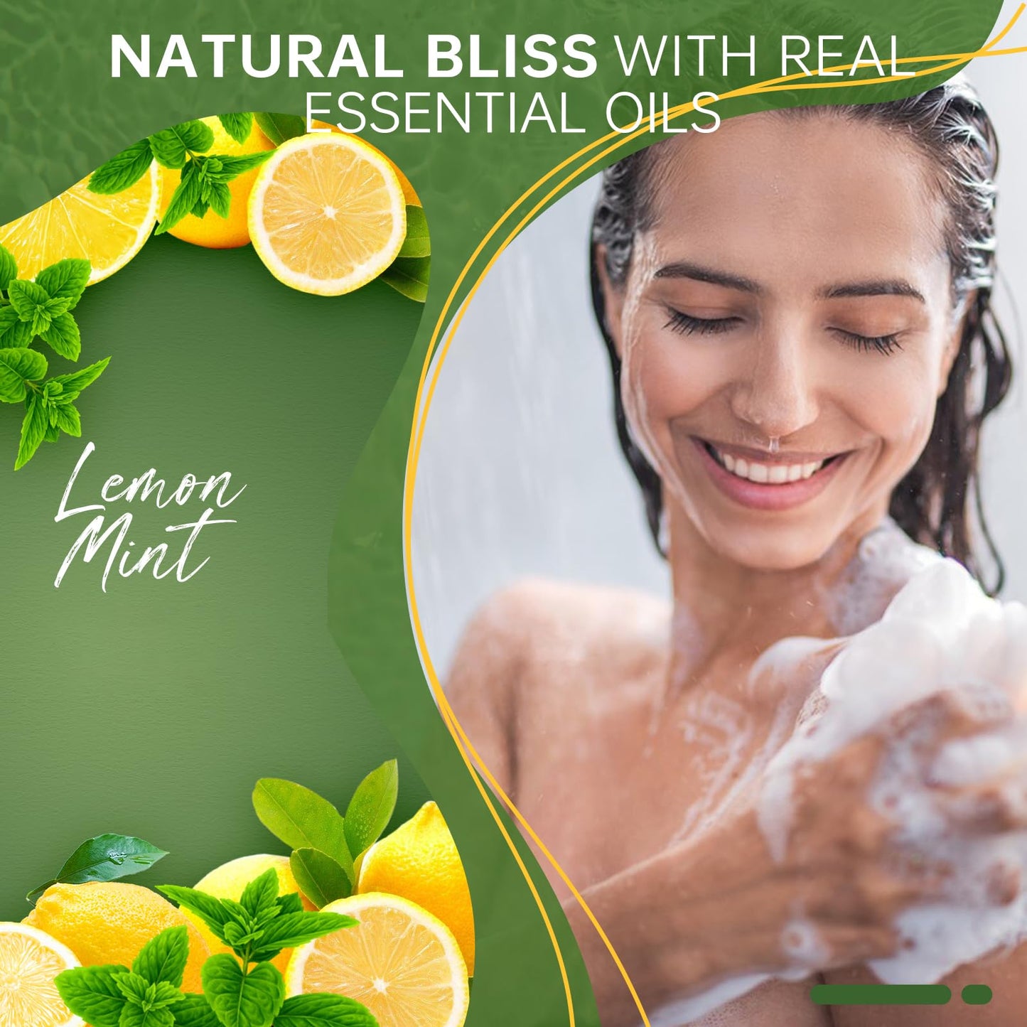SWCANDY Shower Steamers Aromatherapy – Lemon Mint (8 pcs) Gift for Women