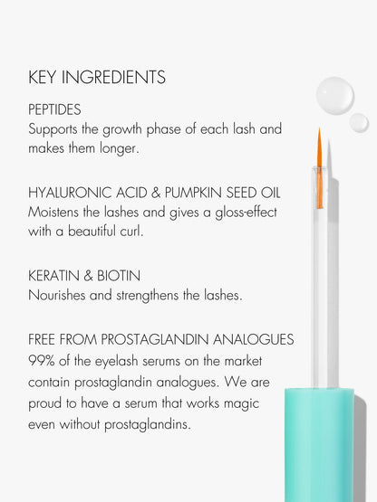 SWEED Eyelash Growth Serum | Prostaglandin-Free, Peptides, Biotin, Pumpkin Seed Oil, Vegan & Cruelty-Free