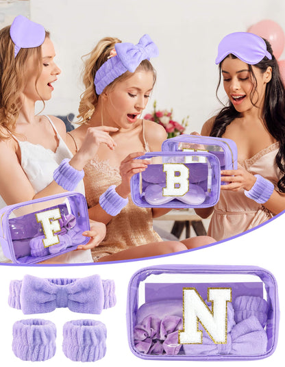 Sweet Lion Gift Sets for Women – Initial Makeup Bag & Brush Set