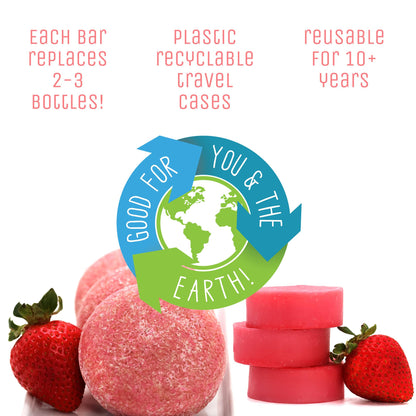Sweet & Sassy 3 Shampoo Bars — All-Natural, SLS-Free, Plastic-Free, Made in USA