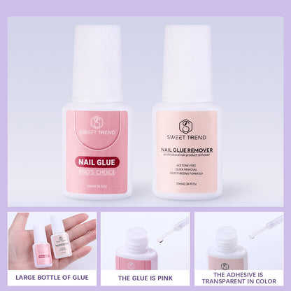 Sweet Trend Beginners Nail Kit Acrylic Set | All-in-One Starter for DIY Nail Art