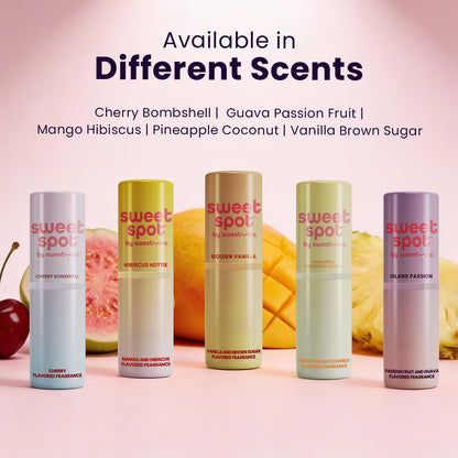 Sweetums SweetSpot Flavored Solid Perfume Stick – Passion Fruit & Guava | Travel-Ready, Long-Lasting Fragrance
