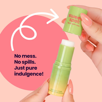 SweetSpot Vanilla Pear Solid Perfume Stick | Travel Fragrance by Sweetums