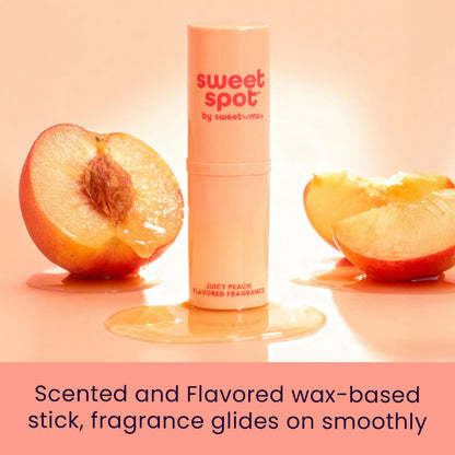 Sweetums SweetSpot Peach Solid Perfume Stick – Portable, Long-Lasting Fragrance