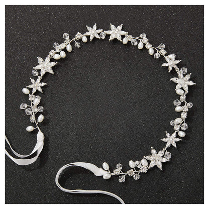 SWEETV Silver Flower Girl Headpiece – Crystal Floral Hair Accessory for Weddings & Parties