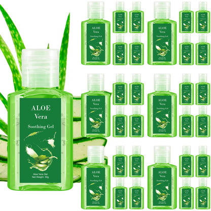 Swiffen 24-Pack Mini Aloe Vera Gels | 1oz Travel Size for Skin & Party Favors