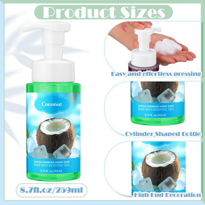 Swiffen 6-Pack Summer Foaming Hand Soap with Pump – Moisturizing Scented Hand Wash (8.75 oz ea)