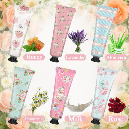 Swiffen Tea Party Hand Cream Gift Set – Wonderland Floral 30ml Tubes, 36-Pack Teapot Gift Boxes