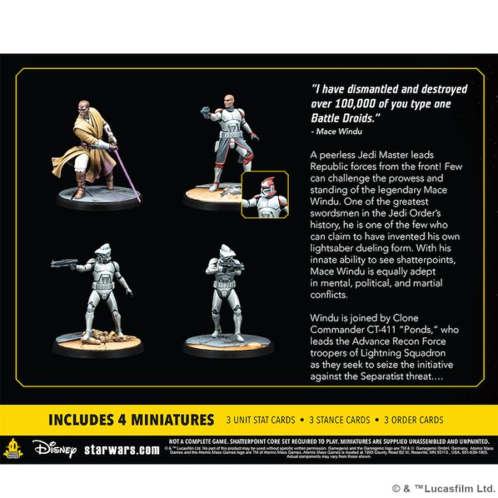 Star Wars Shatterpoint: This Party's Over (Mace Windu Suad Pack)
