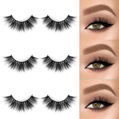 SY SHUYING 18mm Mink Lashes – Natural 3D Wispy, Reusable (3 Pairs, Doll)