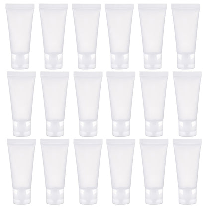 SYBL 20Pcs 50ml Clear Refillable Tubes – Leak-Proof Cosmetic Containers