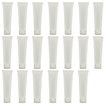 SYBL 20Pcs Clear Empty Refillable Tubes 100ml – Leak-Proof Squeezable Containers