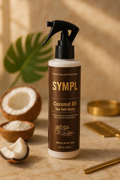 Sympl Sea Salt Spray with Coconut Oil | Beach Waves, Lightweight Mist, Volume & Soft Finish