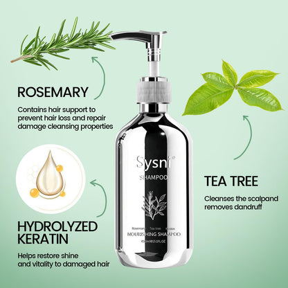 Sysni Rosemary Tea Tree Keratin Shampoo – Hydrating Cleansing for Men & Women