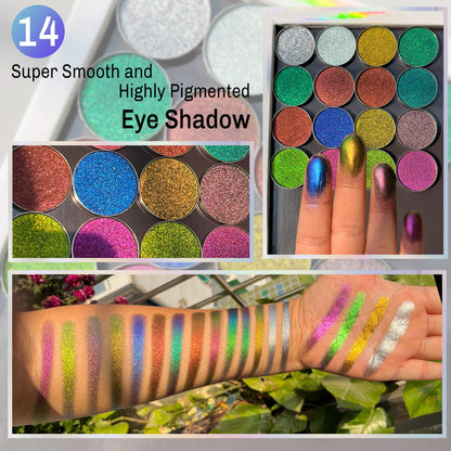 SZDYM MultiChrome Single Eyeshadow – Color Shifting, 2g, Vegan & Cruelty-Free