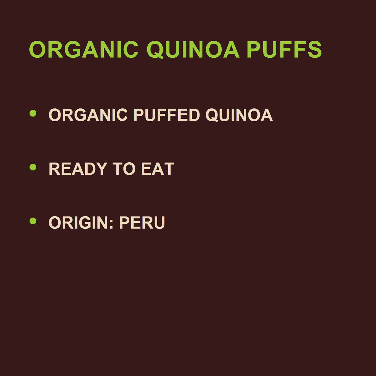 Infinity Foods Organic Quinoa Puffs