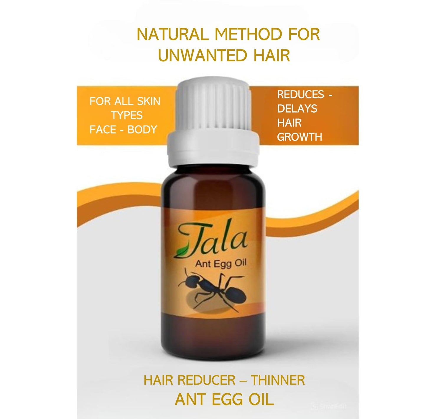 Tala ANT EGG OIL 20ml – Natural Organic Hair Removal, Reduction, Pack of 5