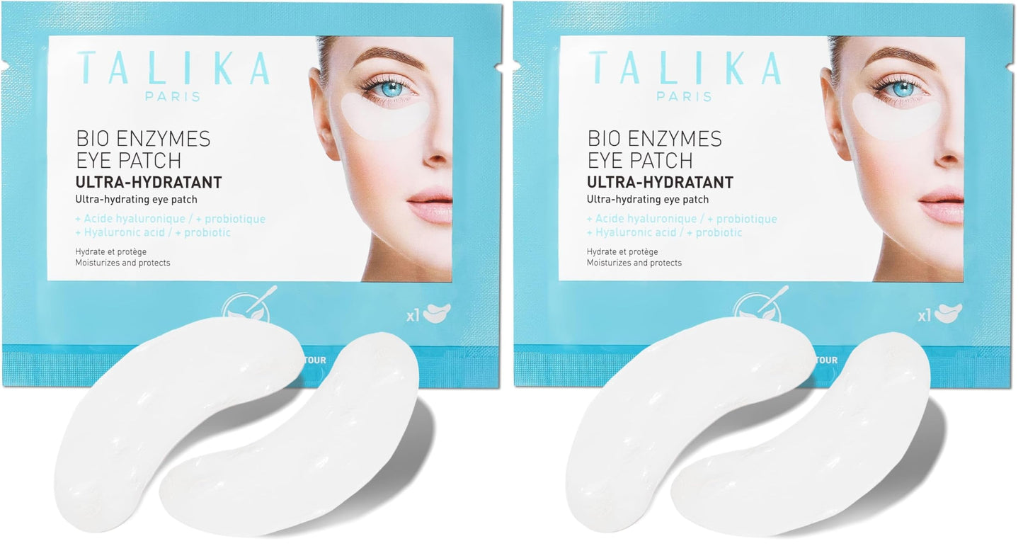 Talika Bio Enzymes Eye Patch – Ultra-Hydrating 15-Minute Eye Mask, Pack of 2