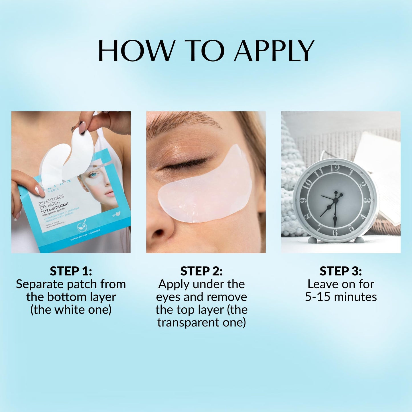 Talika Bio Enzymes Eye Patch – Ultra-Hydrating 15-Minute Eye Mask, Pack of 2