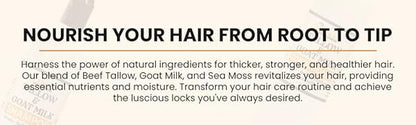 Tallow & Goat Milk Shampoo & Conditioner Bars Set – Handmade, Zero Waste, Rosemary & Mint, Fenugreek, Moringa – Sulfate-Free