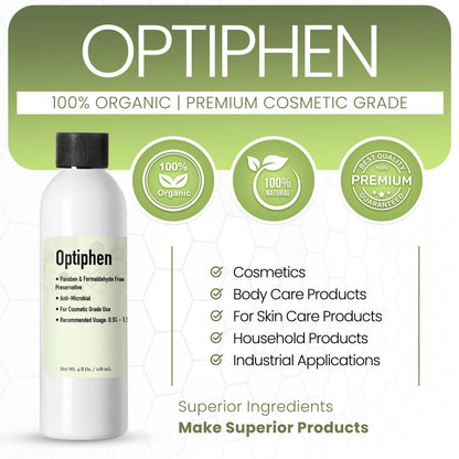 Talsen Chemicals Optiphen Preservative Liquid – Paraben Free, Water-Soluble, Broad Spectrum (8 oz)