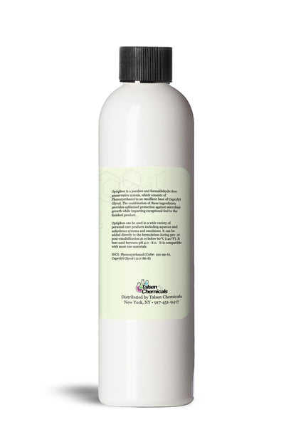 Talsen Chemicals Optiphen Preservative Liquid – Paraben Free, Water-Soluble, Broad Spectrum (8 oz)