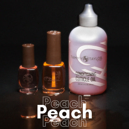 Tammy Taylor Hydrating Cuticle Oil & Peach Cuticle Cream – Vitamin E, Jojoba, USA-made Nail Growth & Strength (4 oz)