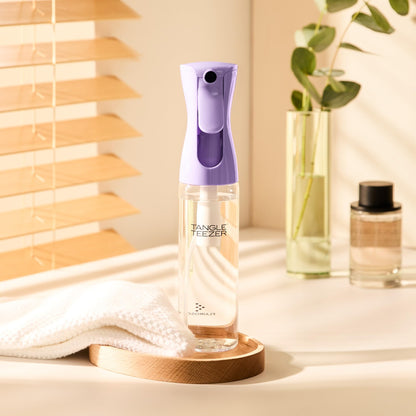 Tangle Teezer Fine Mist Bottle – Refillable Continuous Spray for Detangling & Styling (10.1 oz, Lilac)